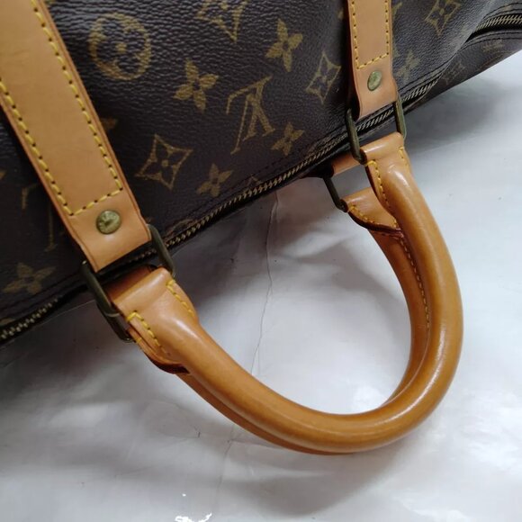 Louis Vuitton LV Boston Bag Keepall 55 Brown Monogram 809-012125 - Picture 6 of 9